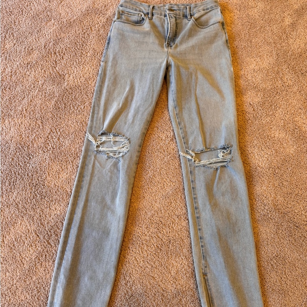Good American Light Blue Denim Pants